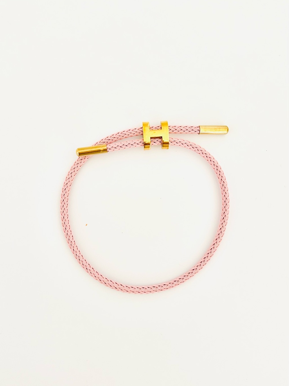 H Logo Adjustable Cable Rope Bracelet